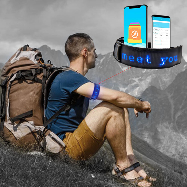 2020 New Outdoor Security App Programming Led Armband For Running