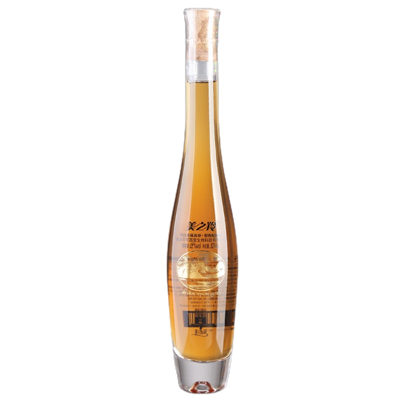 Unique glass water bottle with cork stoppers