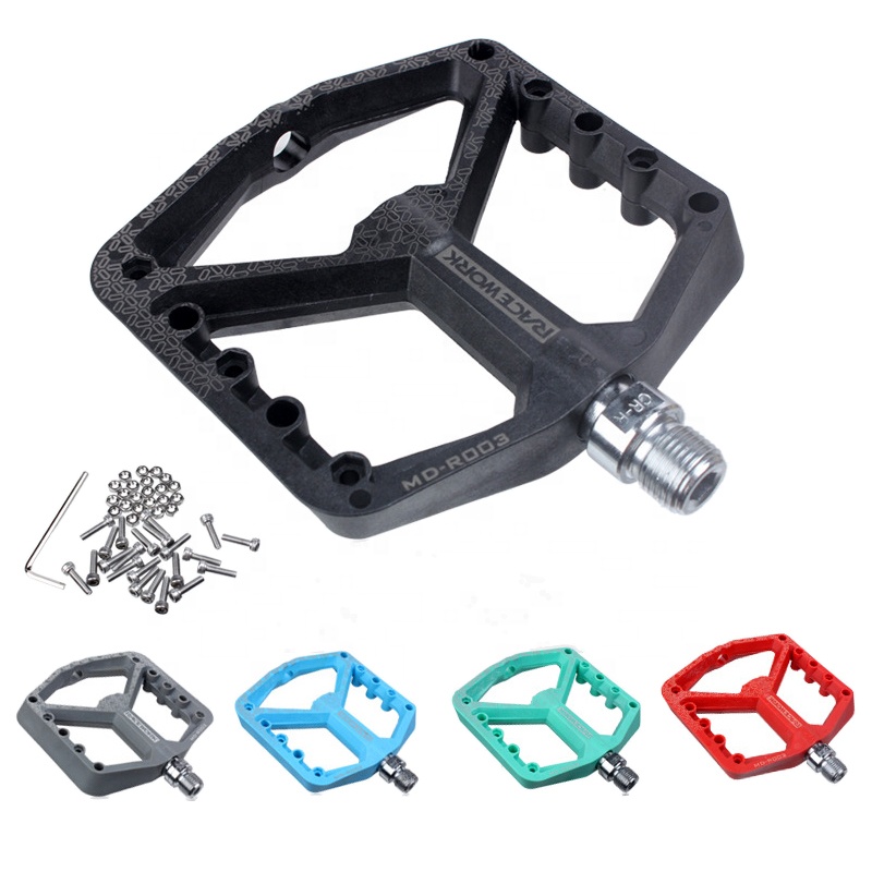 2021 new racework nylon mountain mtb bike bicycle shoes flat cleats pedal