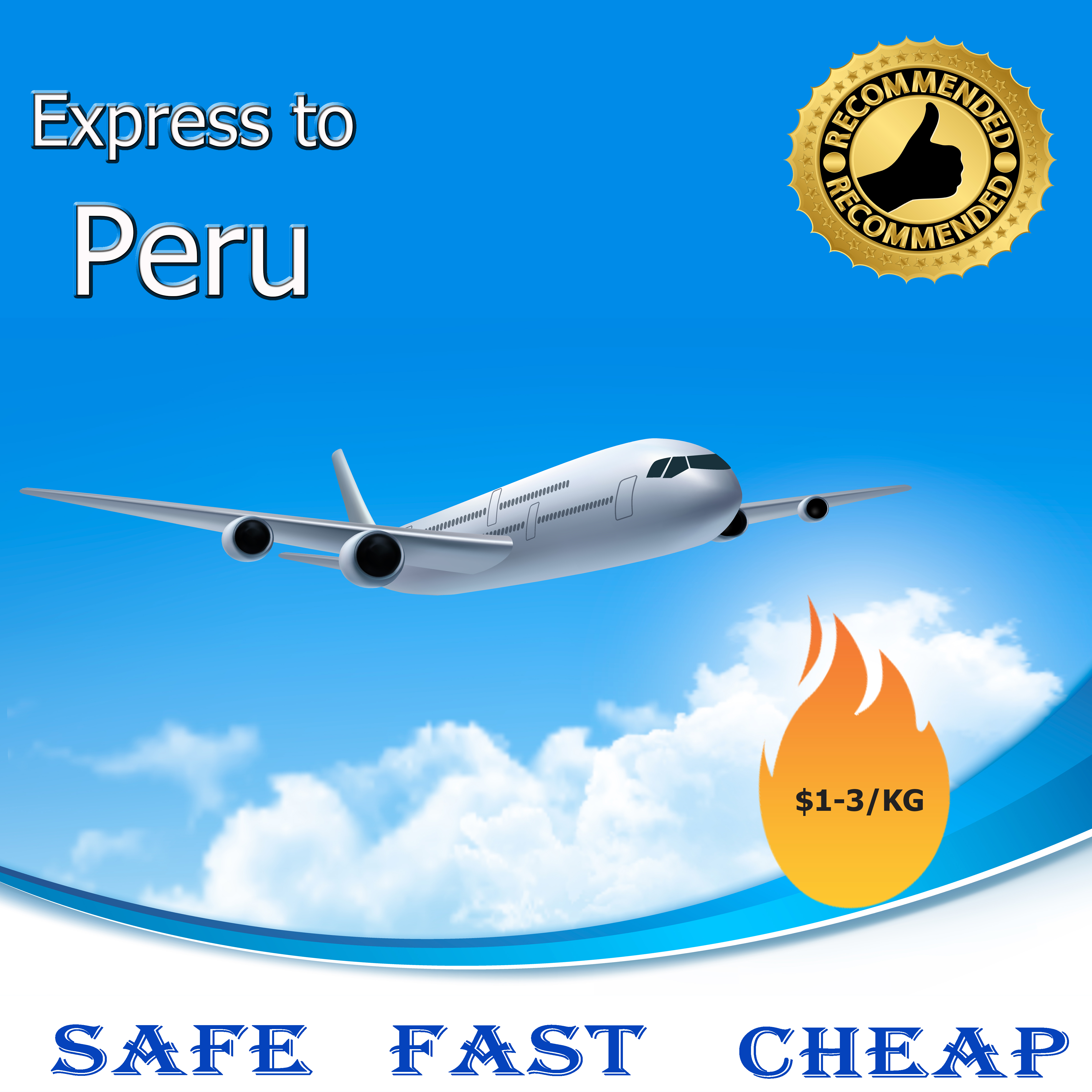 Услуги экспресс-доставки UPS/DHL/FEDEX/TNT/EMS из Китая в Перу