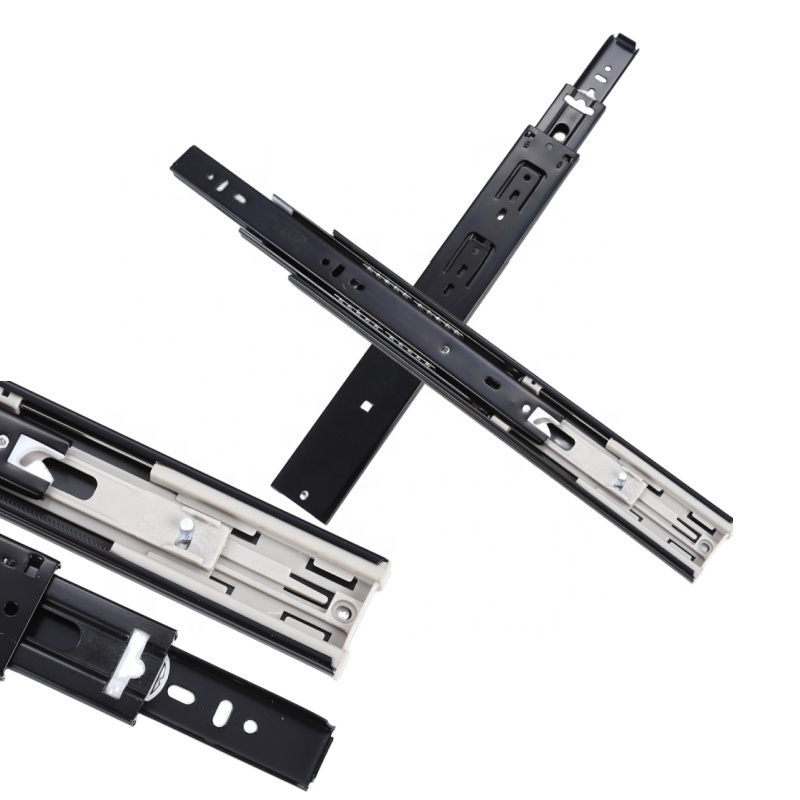 Furniture Drawer Slides Stainless Steel Telescopic Guides Heavy Duty Slides Drawer Telescopic Channel OEM