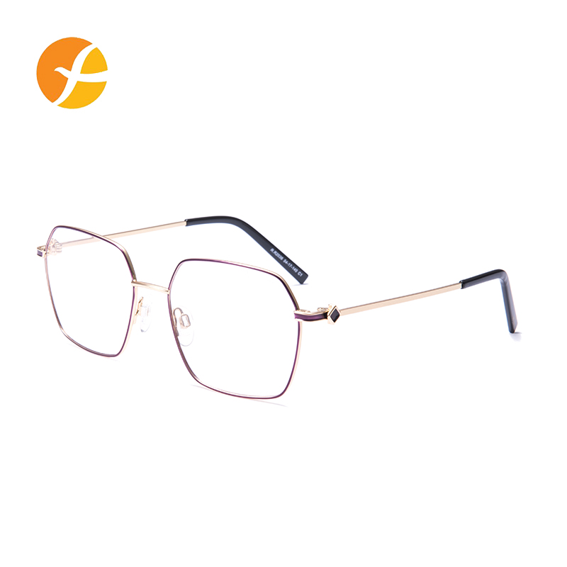 Durable Purple Uv400 Car Driving Night Vision Glasses With Gold Frames