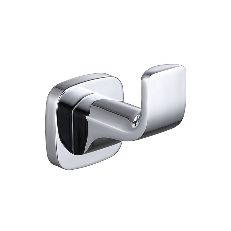 Modern Style Heavy Duty Wall Mounted Brass Bath Towel Hook Single Round Robe Hook