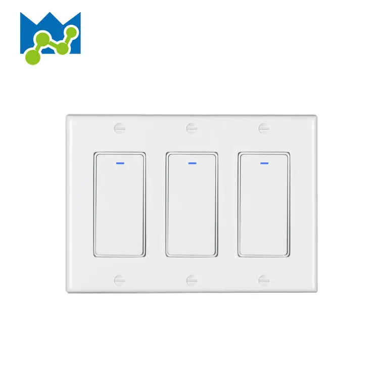 Tuya Wi-Fi приложение Smart Life 3gang настенный выключатель американского