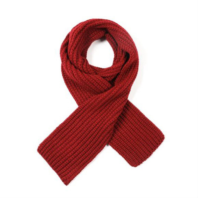Autumn and winter women's new thickened woolen thread scarf solid color warm scarf students lovers scarf