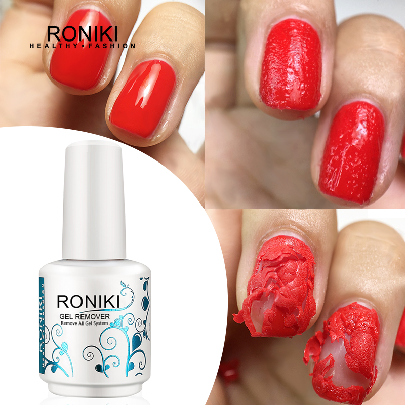 RONIKI15ml волшебное средство для удаления ногтей отмачиваемый УФ-Гель-лак очиститель быстрый и безопасный гель Ацетон для удаления лака для ногтей