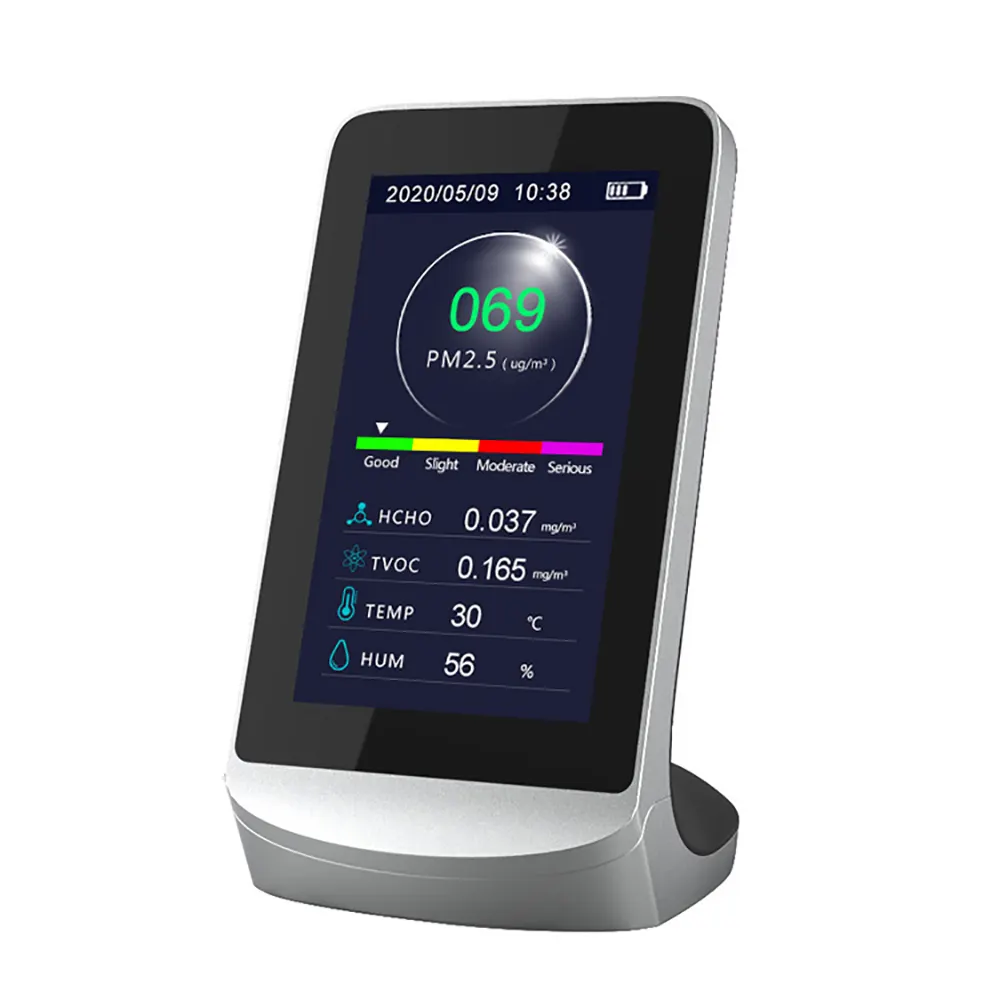 Household dust analyzer PM2.5 air quality monitor desktop formaldehyde tester dust detector