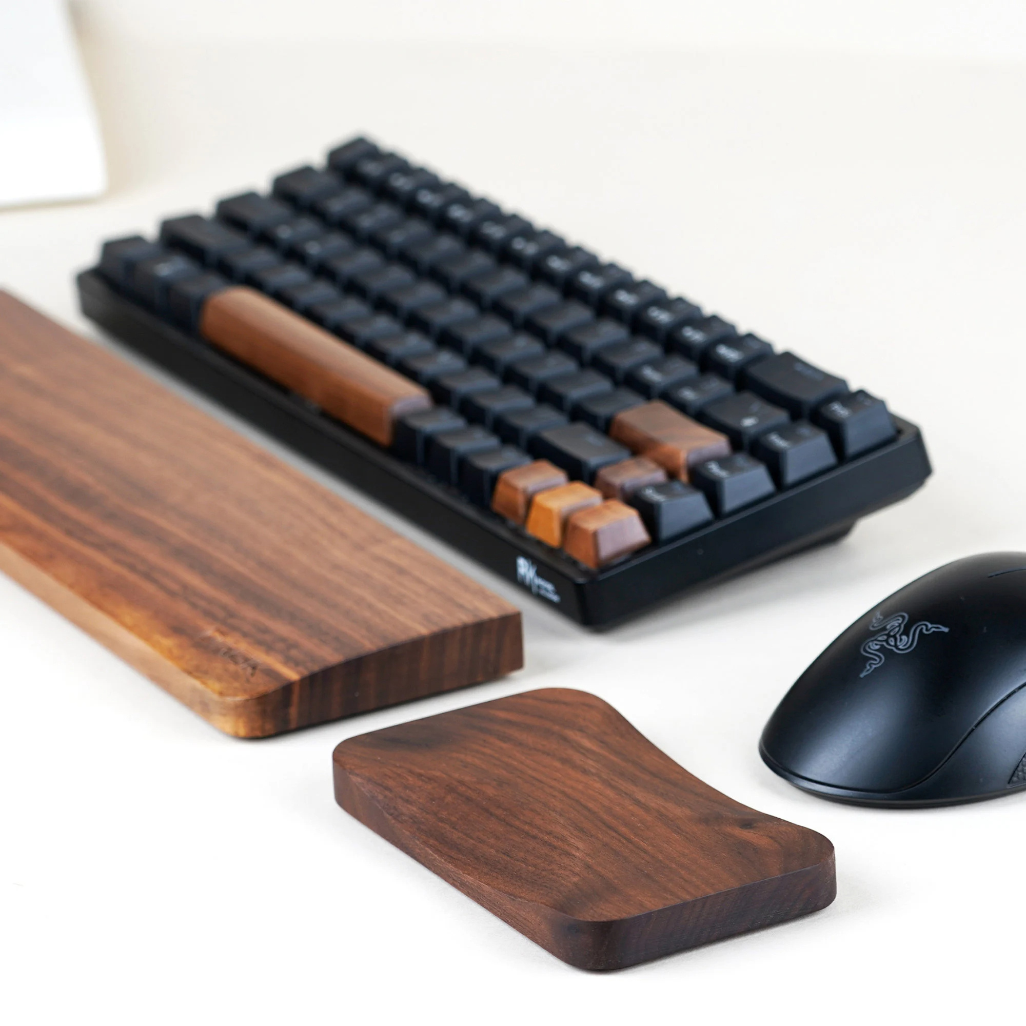 Office reduces typing fatigue computer keyboard wrist rest sets wood wrist rest pad for keyboard and mouse
