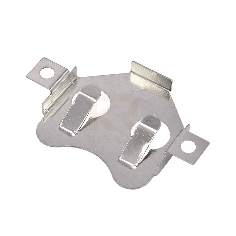 3002/3002TR 20mm Nicked Plated Phosphor Bronze SMT Coin Cell Battery Holder Cr2032 For Keystone Alternative