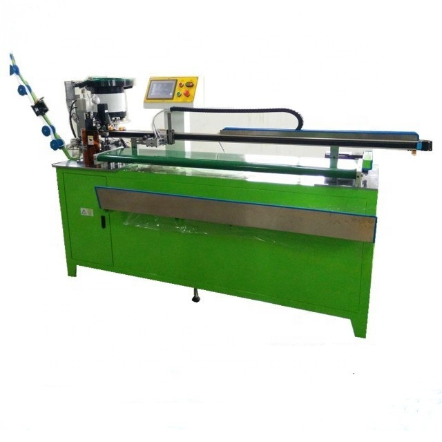 Auto Slider Inserting and Cutting Combined Luggage Zipper Machine