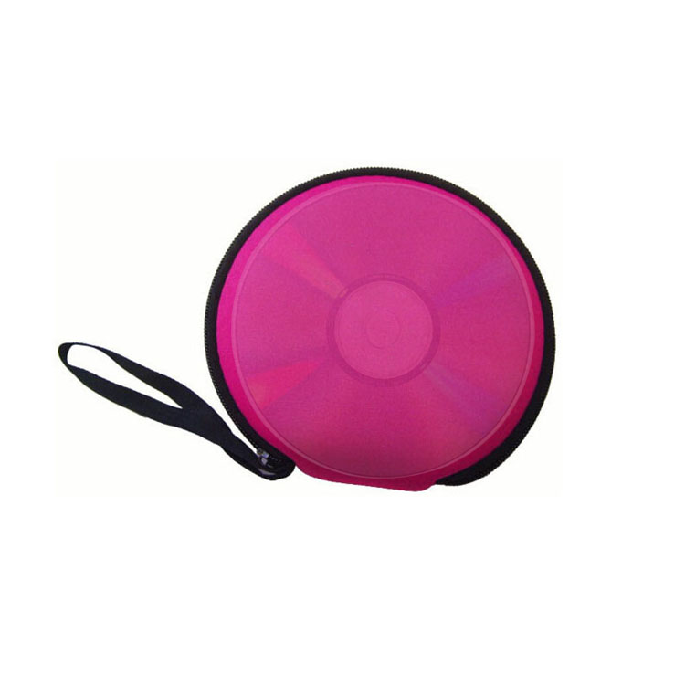 Portable CD Jewel Case Neoprene CD bag Zipper CD Wallet With Handle Custom logo neoprene CD case bag