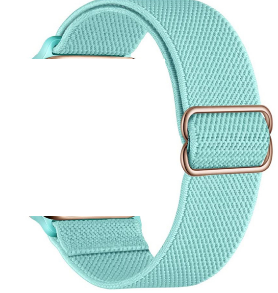 Ремешок нейлоновый для Apple Watch Band 44 мм 40 мм 38 мм 42 мм, Мягкий Спортивный регулируемый эластичный браслет для iWatch Series 6 5 4 3 se