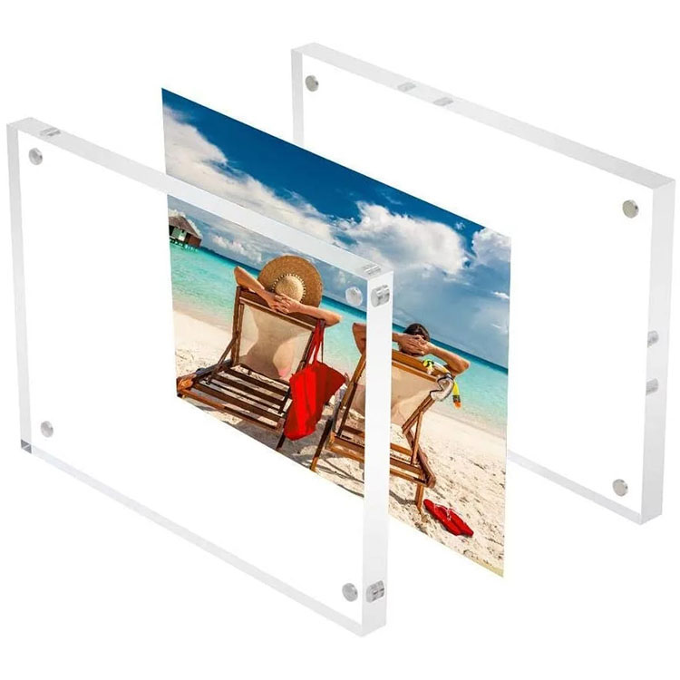 2021 Guangzhou Factory Custom Thickness Acrylic Photo Frame Picture Frame Magnetic acrylic photo frames wholesale