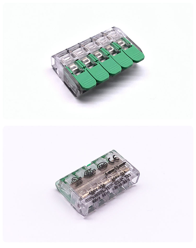 OJ-265 5 штифтов проволочный разъемы Лидер продаж Быстрая светодиодный провод клеммной колодки connectoruniversal светильник 221 разъем