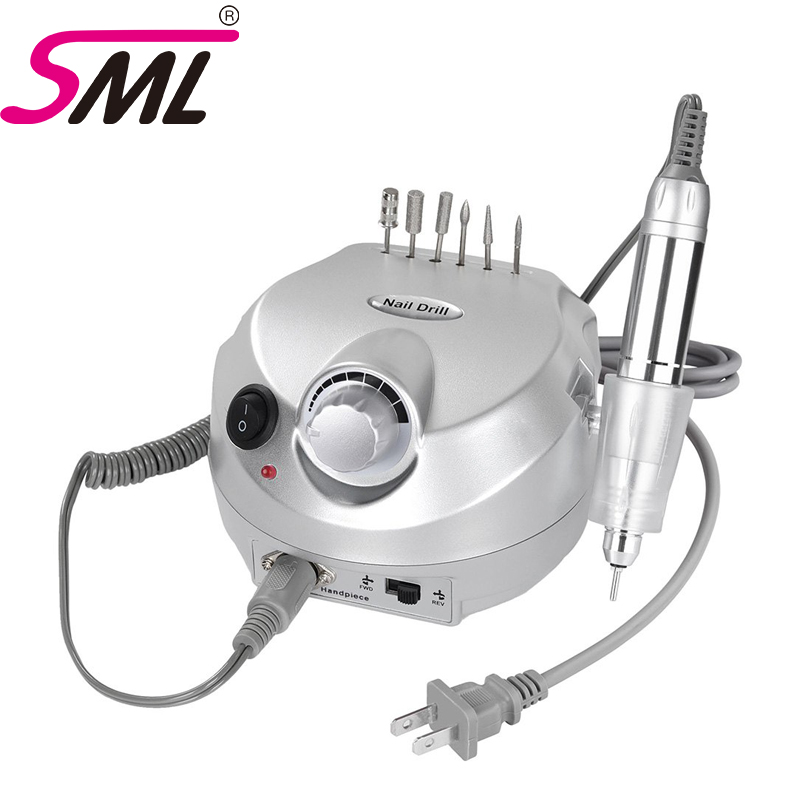 SML Factory direct professional 35000 rpm M202 двухсторонняя электрическая многоцветная шлифовальная машинка для ногтей по низкой цене
