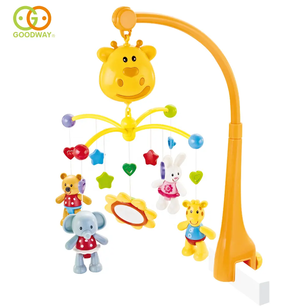 Hanging Mobile Crib Rattle Musical Toys Infant Baby Bed Bell