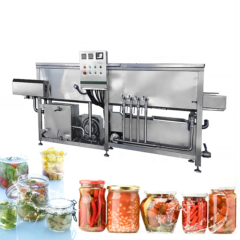 Hot Sale 1000pcs per hour semi automatic bottle washing and drying machine