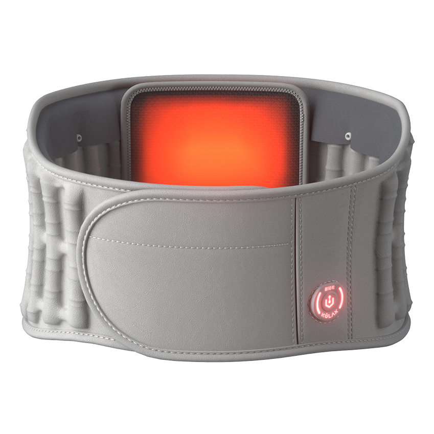 Inflatable Graphene Heated Far Infrared Lumbar Belt for Waist Hot Compress
