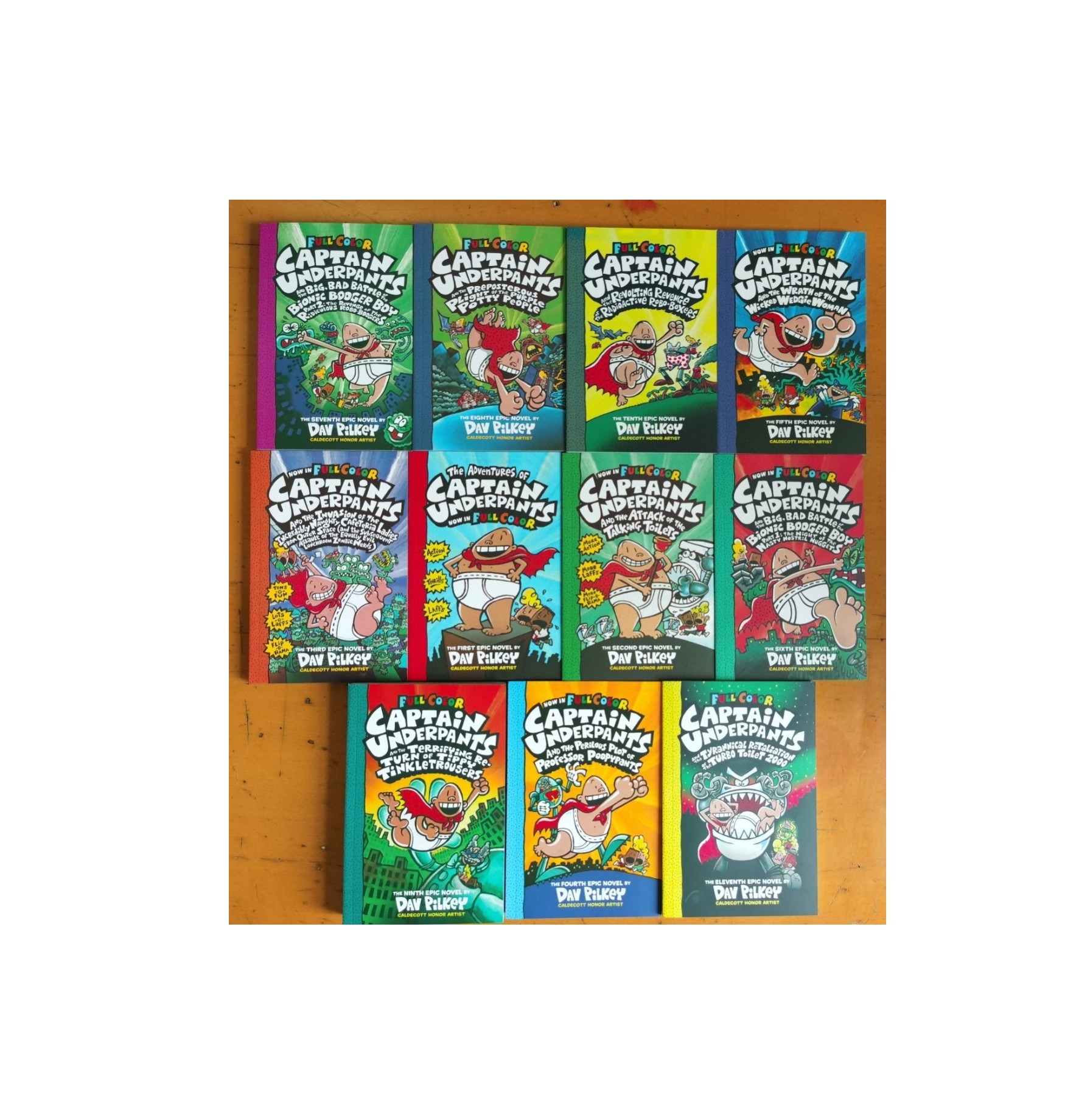 11 шт./компл. капитан трусы полноцветный собака человек комикс Dav pilkey изображение комиксов книг для детей