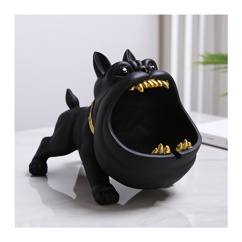Ceramic home decorate cartoon ashtray large diameter multi-color optional cute creative personality trend