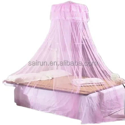 Pop up polyester home make princess mosquito net coil for double bed