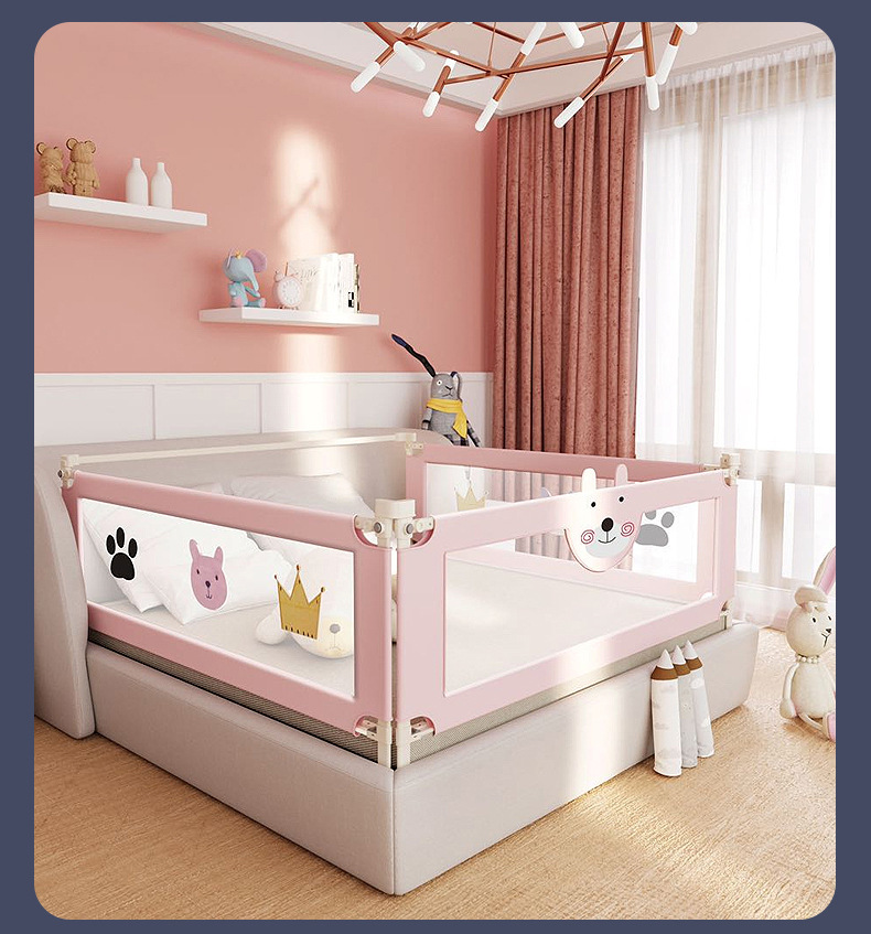 2021 New Design Foldable Babies Products Vertical Lifting Travel Waterproof Baby Infant Travel Bed Rail Protector,