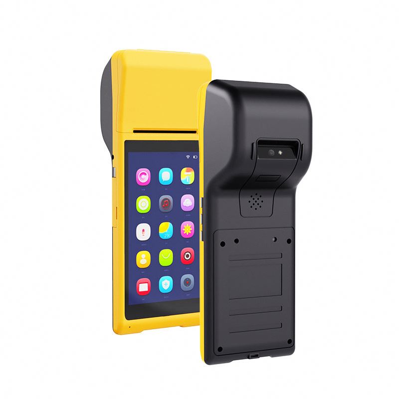 Android Mobile Smart Pos Terminal With 4g Wifi Barcode Scanner Printer Pda With Mobile Printer with high quality