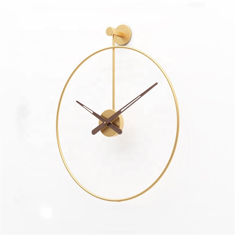 Hot Sale Spanish Minimalist Style Decoration Round Wall Clock for Living Room Office Club Cafe