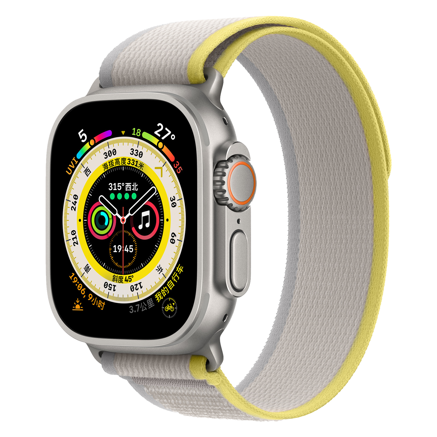 Ремешок нейлоновый спортивный для Apple Watch Ultra, мягкий плетеный браслет для Apple Watch Series 8 7, 49 мм