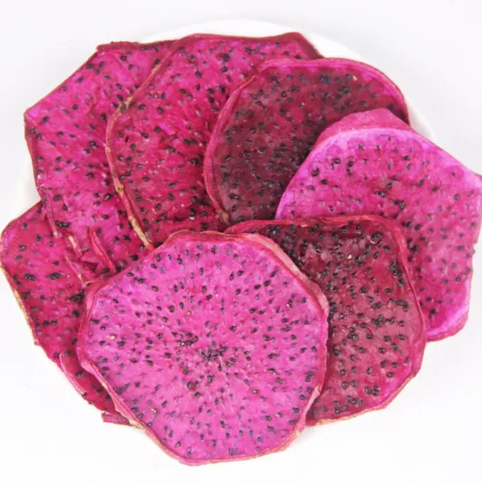 Chinese Dried Red Dragon Fruit Dehydrated Pitahaya Fruits Slices Tea