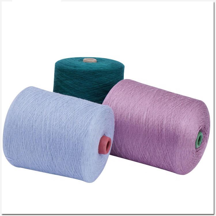 30S/2 dyed 65% Recycle polyester 35% viscose blended yarn Ring Spun factory wholesale