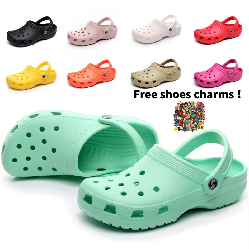 2021 Dropshipping Complimentary Shoes Charms Match Diy Classic Adult Women Slippers Wholesale Croc Shoes For Women