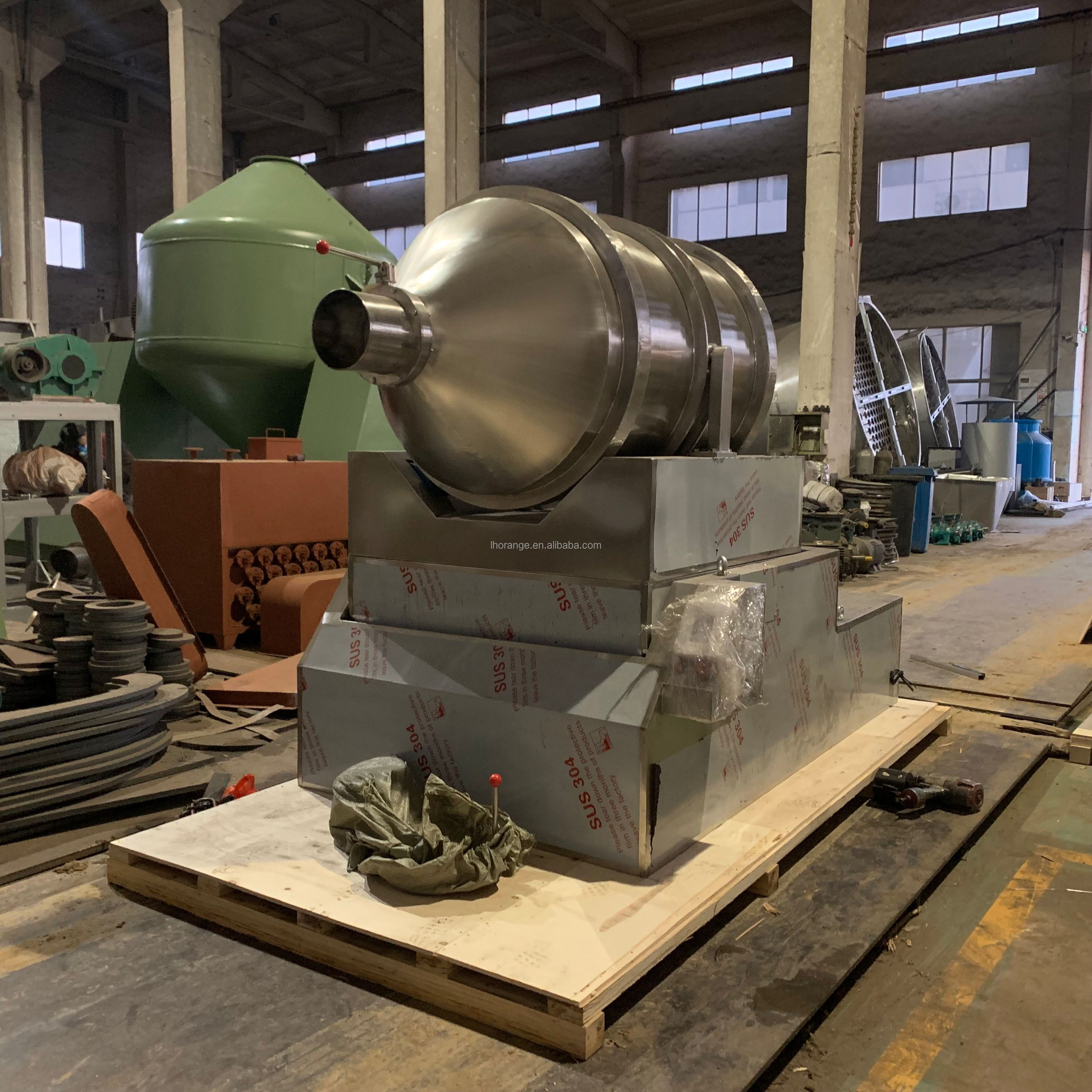 high quality Two-dimensional mixer Rotating Drum Industrial Powder Mixer Mixing Machine