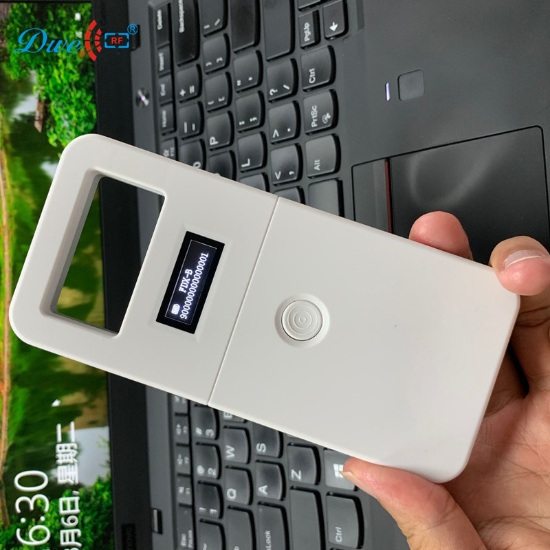 Fdx-b идентификации животных rfid считыватель 134,2 кГц rfid Ушная бирка собаки считыватели микросхем для животных