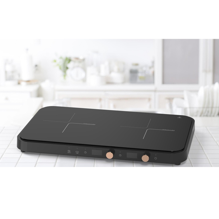 Best selling 2 burner magnetic electric induction cooker for household and outdoors .