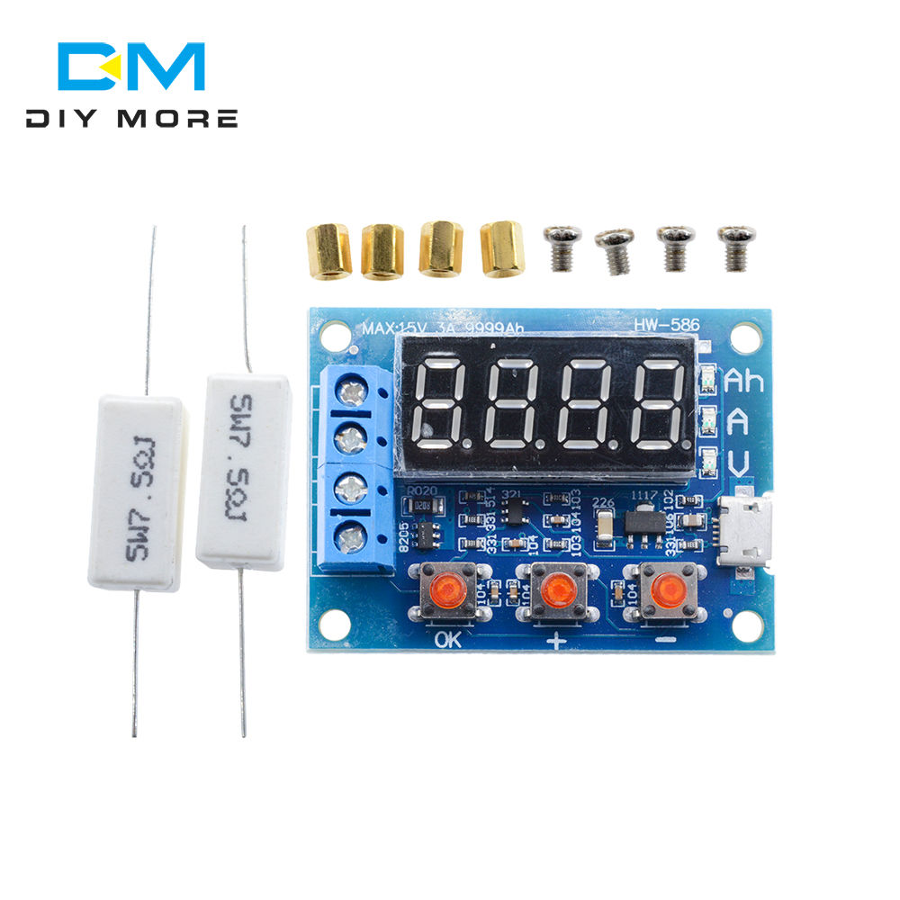 HW-586 ZB2L3 1,2 v 12v 18650 тестер емкости литий-ионных и литиевых аккумуляторов, измеритель емкости свинцово-кислотных аккумуляторов, тестер разряда