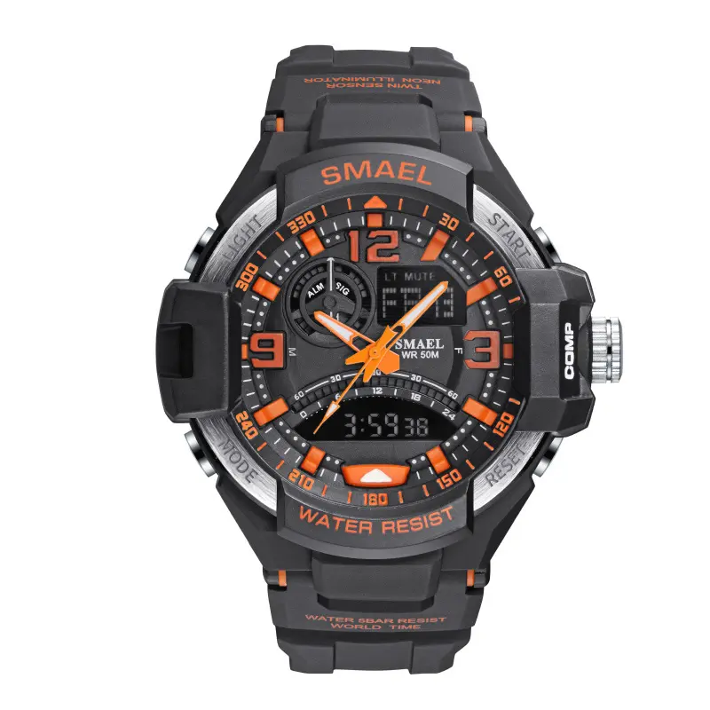 Raymons SL-1516 Smael Buy Hand Original Watches Black Man Design Brand Luminous Digital Analog Movement Led Watch Manufacturers