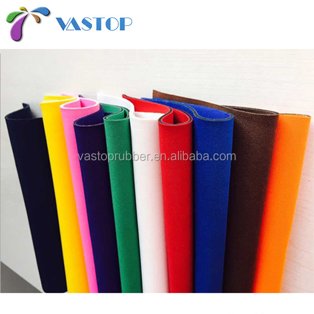 Eco-friendly Windproof Recycled 3mm 5mm Neoprene Rubber Sheet Textile Fabric