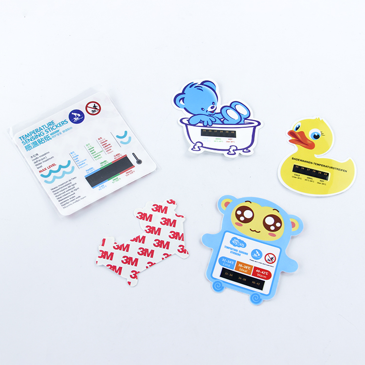 Reusable lcd plastic forehead fever scan strip self adhesive thermometer for adult kid