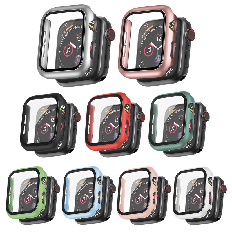 Чехол из поликарбоната для iWatch 5/4/3, прозрачная ультратонкая закаленная защитная пленка со встроенным HD экраном для Apple Watch серии 38 мм 40 мм