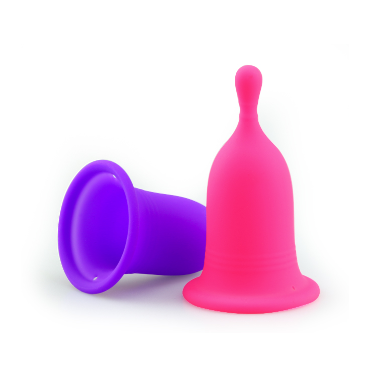 OEM/ODM Pink Color Medical Grade Reusable Menstrual Cup Silicone Soft Menstrual Period Cup IPX7 Waterproof