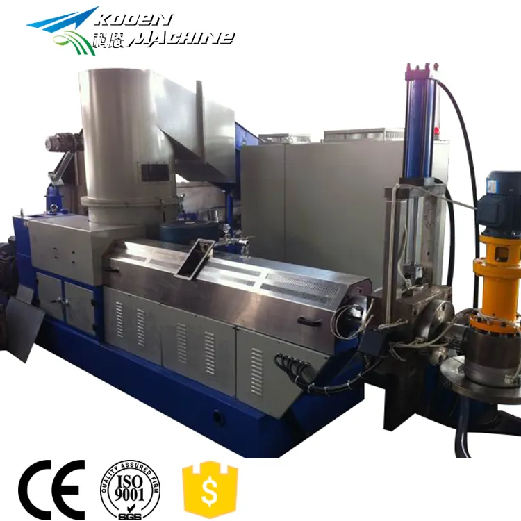 kooen and low price recycled granulated plastic price granulated plastic production line cover air blow system