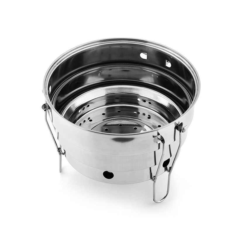Small Outdoor Stainless Steel Portable BBQ Camping Picnic Charcoal Stove Folding Grill
