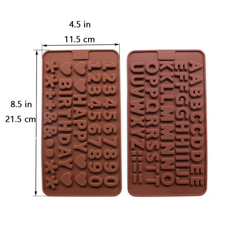 happy birthday cake decoration symbols Silicone letter mold and digital chocolate molds