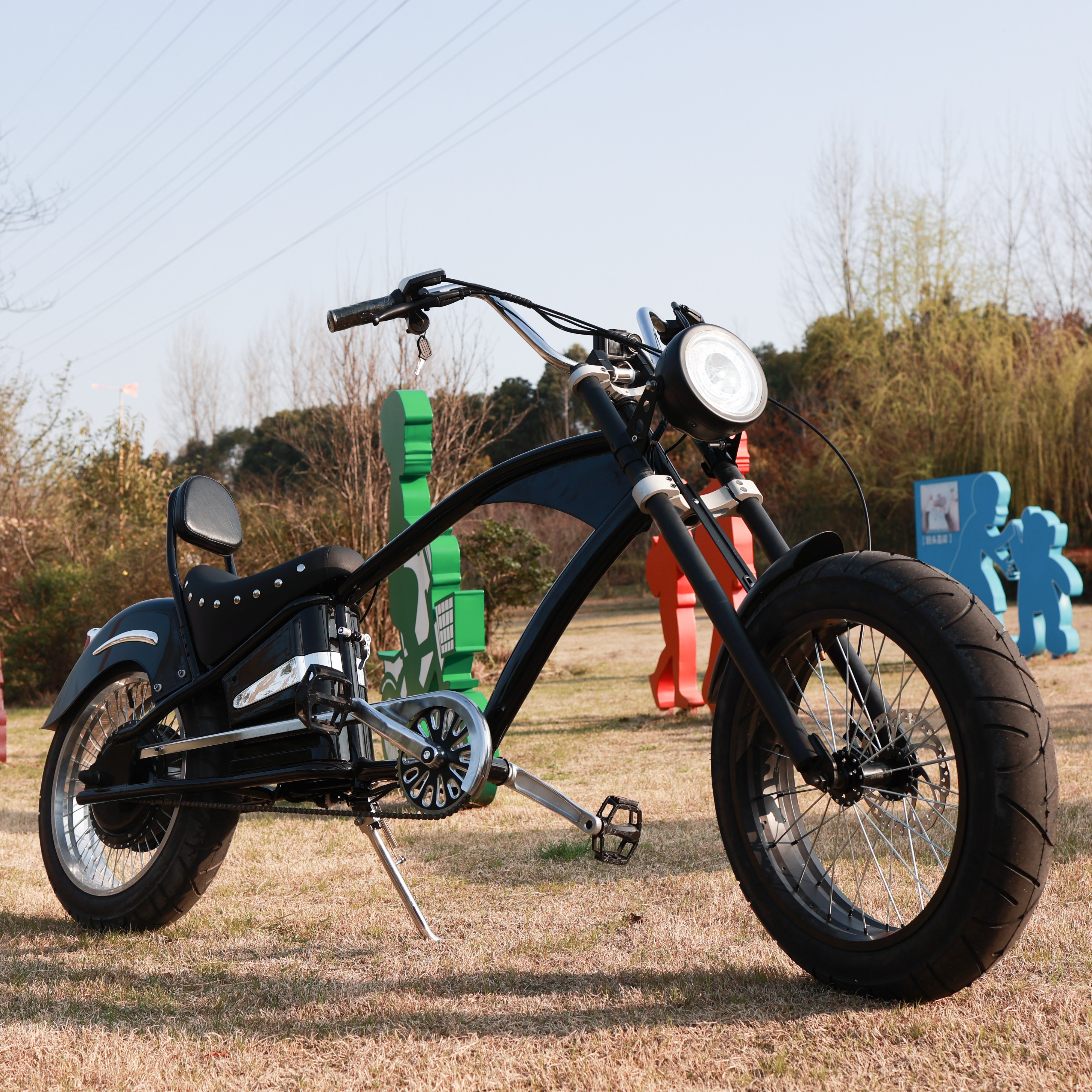 2021 Популярные 20 дюймов, широкая шина для моторизованных Байков Chopper Байк, способный преодолевать Броды 500 Вт измельчитель электрический велосипед