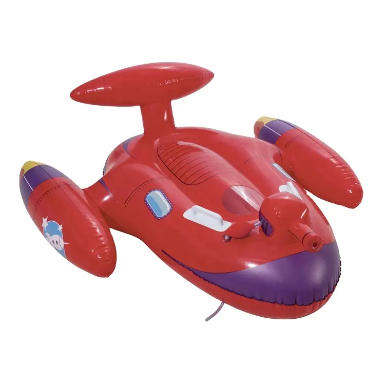 Swimming inflatable toy aircraft water spray floating Water inflatable aircraft floating raft
