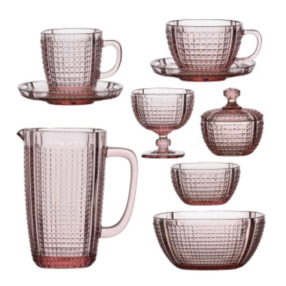 China Products Manufacturer Elegant Custom Embossed Cheap Salad Bowl Glass Bowl Set