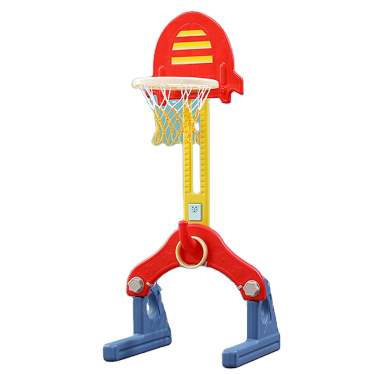 1-6 Years old indoor toy rocket children basketball ring with stand kids portable basketball stand