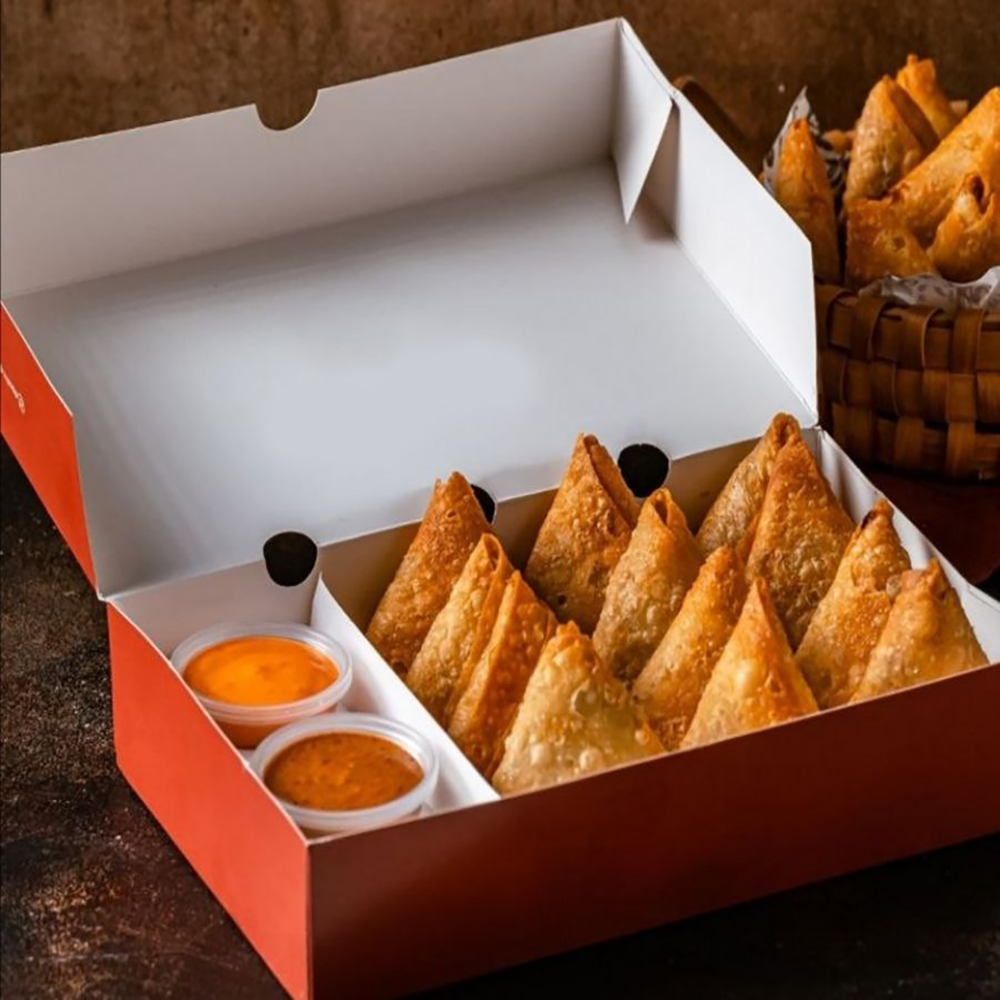Samosa Packaging Boxes Kachori Food Grade Paper Bakery Boxes