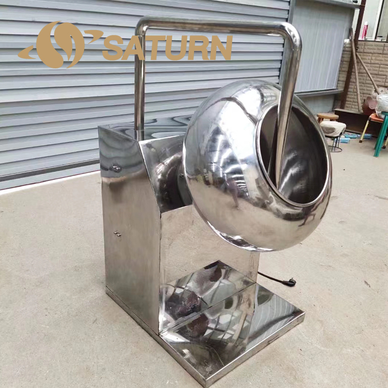 304 Small Automatic Chocolate Sugar Coating and Polish Machine Peanut Nut Coating Machine